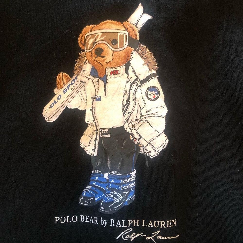 Ralph Lauren black hoodie teddy edition.